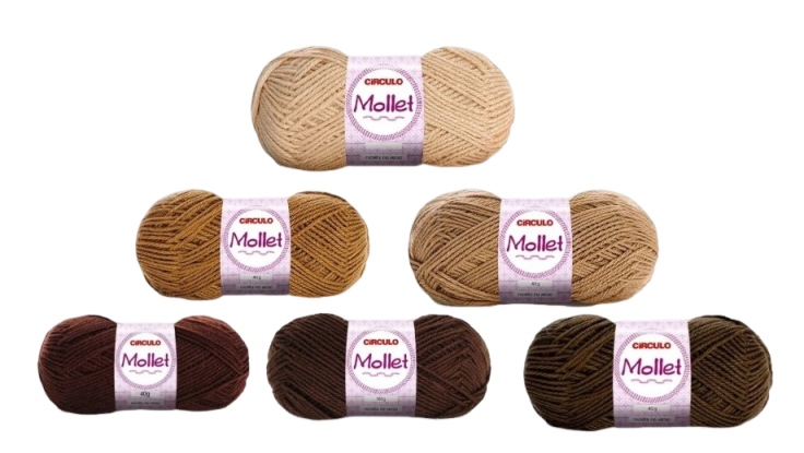 LA MOLLET TONS DE BEGE / MARROM